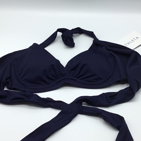 Athleta Bra Cup Wrap Halter Bikini Top NWT - Picture 5 of 11